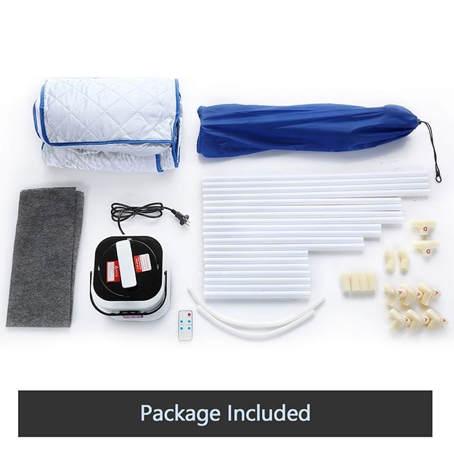Portable Steam Sauna Full Body Spa Kit 1000W Steamer W/Foldable Chair + Remote Control