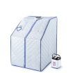 Portable Steam Sauna Full Body Spa Kit 1000W Steamer W/Foldable Chair + Remote Control