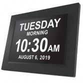 Extra Large Impaired Vision Digital Clock For the Elderly People  (Black)
