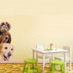 3D Wall Stickers Dogs PVC Self Adhesive Removable DIY Decoration