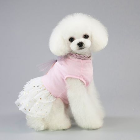 Pet Dress Dog Lace Skirt Lace Wedding Party