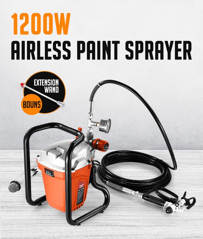 1200W Airless Paint Sprayer Gun Spray Paint Machine 2.2L/Min