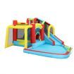 8 In 1 Inflatable Water Park Slide Jumping Castle Soccer Goal with Cannon