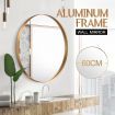 Gold Large Round Mirror Decorative Wall Mirror 60cm
