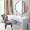 Gold Large Round Mirror Decorative Wall Mirror 60cm