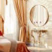 Gold Large Round Mirror Decorative Wall Mirror 60cm