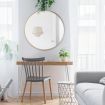 Gold Large Round Mirror Decorative Wall Mirror 60cm