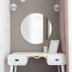 Gold Large Round Mirror Decorative Wall Mirror 60cm