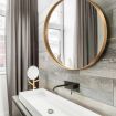 Gold Large Round Mirror Decorative Wall Mirror 60cm