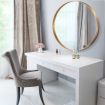 Gold Large Round Mirror Decorative Wall Mirror 80cm