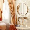 Gold Large Round Mirror Decorative Wall Mirror 80cm