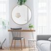 Gold Large Round Mirror Decorative Wall Mirror 80cm