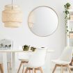 Gold Large Round Mirror Decorative Wall Mirror 80cm
