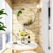 Gold Large Round Mirror Decorative Wall Mirror 80cm