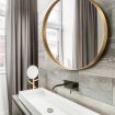 Gold Large Round Mirror Decorative Wall Mirror 80cm