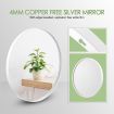White Large Round Mirror Decorative Wall Mirror 80cm