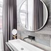 White Large Round Mirror Decorative Wall Mirror 80cm