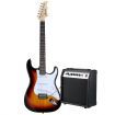 39 Inch Full Size Electric Guitar w/ 25W Rock Amplifier Guitar Stand Beginner Accessory Kit Melodic
