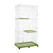 Cat Cage Rabbit Bunny Hutch Pet Enclosure House Ferret Crate Animal Home Wire Portable 6 Wheels Multi Tiers