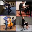 Keyboard Bench Stool Melodic X Style Adjustable Padded Folding Padded Piano Seat