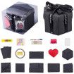 Creative Explosion Box 6 Faces Explosion Gift Box, Love Memory DIY Handmade Photo Album Scrapbook, Surprise Photo Album Box,