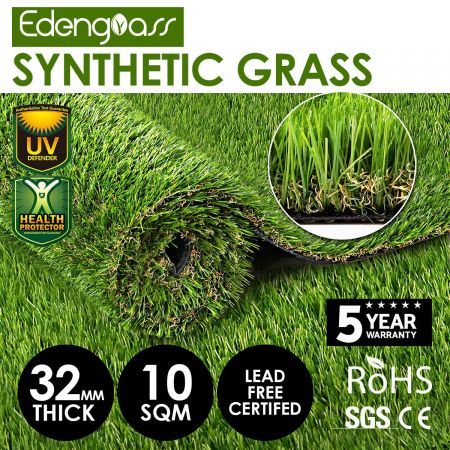 Edengrass 10SQM 32mm Artificial Grass Synthetic Turf Fake Lawn