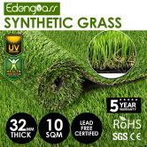 Edengrass 10SQM 32mm Artificial Grass Synthetic Turf Fake Lawn