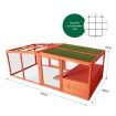 Chicken Coop Run Walk In Cage House Rabbit Hutch Pet Bunny Ferret Duck Enclosure Outdoor Wooden XXL
