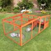 Chicken Coop Run Walk In Cage House Rabbit Hutch Pet Bunny Ferret Duck Enclosure Outdoor Wooden XXL