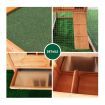 Petscene Wooden Rabbit Hutch Cage XL Guinea Pig Chicken Coop Run House with Nesting Box