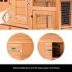 Petscene Wooden Rabbit Hutch Cage XL Guinea Pig Chicken Coop Run House with Nesting Box