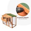 Petscene Wooden Rabbit Hutch Cage XL Guinea Pig Chicken Coop Run House with Nesting Box