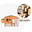 Petscene Wooden Rabbit Hutch Cage XL Guinea Pig Chicken Coop Run House with Nesting Box