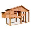Petscene Wooden Rabbit Hutch Cage XL Guinea Pig Chicken Coop Run House with Nesting Box