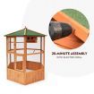 Petscene XL Wooden Bird Cage Pet Home Aviary Budgie Canary Parrot Finch House