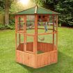 Petscene XL Wooden Bird Cage Pet Home Aviary Budgie Canary Parrot Finch House