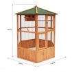Petscene XL Wooden Bird Cage Pet Home Aviary Budgie Canary Parrot Finch House