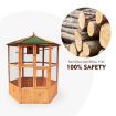 Petscene XL Wooden Bird Cage Pet Home Aviary Budgie Canary Parrot Finch House