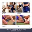 Vibration Massage Gun Muscle Deep Tissue Percussion Electric Body Massager Grey