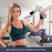 Vibration Massage Gun Muscle Deep Tissue Percussion Electric Body Massager White