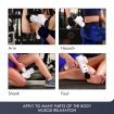 Vibration Massage Gun Muscle Deep Tissue Percussion Electric Body Massager White