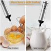Milk Frother 2-Speed 13000 /15000 RPM Handheld USB Rechargeable Foam Maker Electric Frother with 2 Stainless Whisks Adjustable Durable Blender