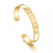 Poly Design Your Own Hollow Name Bangle Personalized Bracelet