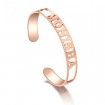 Poly Design Your Own Hollow Name Bangle Personalized Bracelet