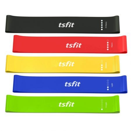 Resistance Loop Bands, Resistance Exercise Bands for Home Fitness, Stretching, Strength Training, Physical Therapy, Natural Latex Workout Bands, Pilates Flexbands, 12" x 2"