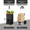 Shopping Cart Trolley Bag Dolly Foldable Grocery Aluminium Waterproof Wheeled Storage Market Utility Granny Black