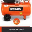 Portable 50L 3HP Electric Air Compressor Tank Direct Drive Pump Inflator