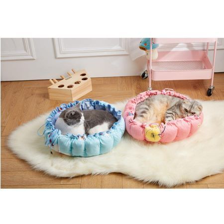 Pumpkin Nest Kennel Adjustable PP Cotton Pet Cat Dog Bed 70x70cm