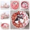 Pumpkin Nest Kennel Adjustable PP Cotton Pet Cat Dog Bed 70x70cm