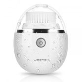 Sonic Vibrating Facial Cleansing Brush - 3 Brush Heads with 3 Modes, Waterproof, Smart Timer, Wireless Charging for Face Cleaning, Exfoliating and Massaging, Egg Shape, White